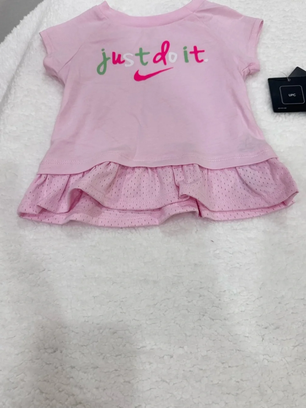 Girl’s Nike Pink & Green Short Set